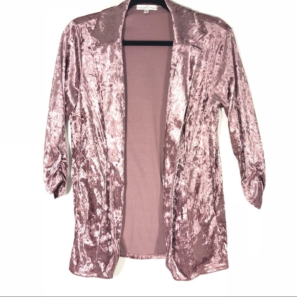 Crushed Velvet Blazer - Picture 2 of 4